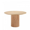 Hathaway Modern Industry Chic 59\" Round Dining Table in Natural