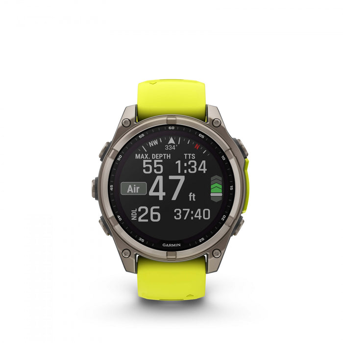 Garmin Fēnix 8 Solar Sapphire Smartwatch 47mm - Gps, Compass, Gyroscope And Barometric Altimeter 