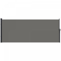 Outsunny 13' X 6' Retractable Side Awning, Garden Privacy Screen Divider, Full Cassette Windbreaker 