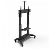 Kanto MTMA100PL Mobile TV Cart with Adjustable Shelf and Built-in Handles for 55\" - 100\" TVs, Black Tv Mount