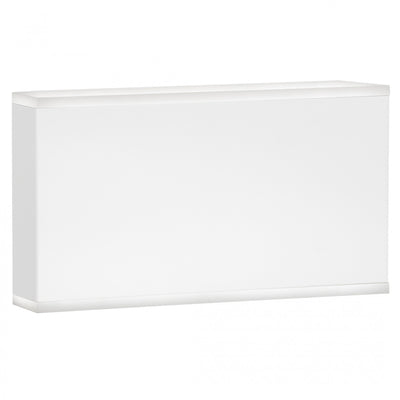 Dainolite Emery LED Wall Sconce 20w Matte White Frosted Acrylic Diffuser Lamp|Applique murale Emery de Dainolite en acrylique givré qui diffuse la lumière, avec fini blanc mat et ampoule à DEL de 20 W
