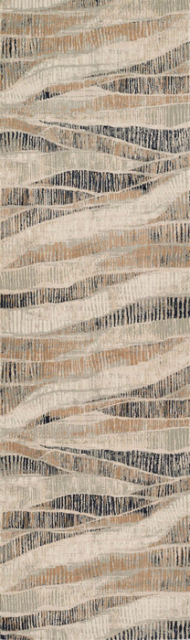 Briar Contemporary 2'2\" x 7'7\" Runner Rug in Grey Indoor Area Rug