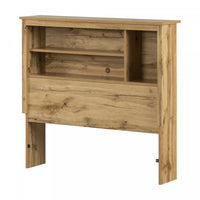 Tassio Bookcase Headboard - Nordik Oak