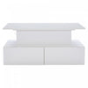 Ethan Lift-Top Coffee Table with LED Lighting and Storage Drawers,White