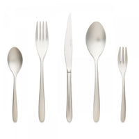 Arimi Giulia Frozen Italian Stainless Steel 20 Piece Flatware Set - Service For 4
