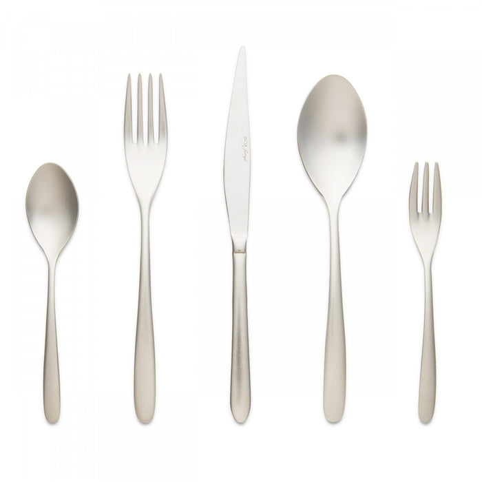 Arimi Giulia Frozen Italian Stainless Steel 20 Piece Flatware Set - Service For 4