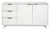 Granville Modern 55\" Sideboard in White Buffet