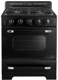 Classic Retro by Unique 30-Inch Convection Gas Range - UGP-30CR B 