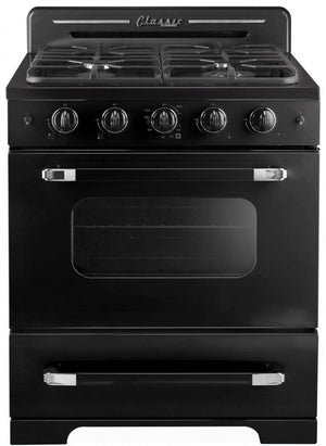 Classic Retro by Unique 30-Inch Convection Gas Range - UGP-30CR B