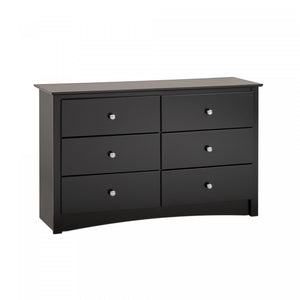 Jade Kids 6-Drawer Dresser - Black