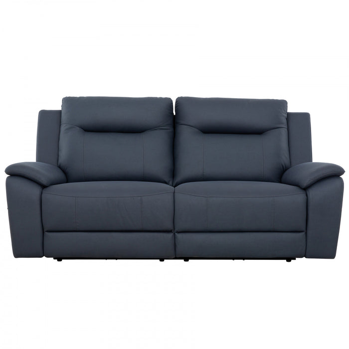 Sutton 81 in. Upholstered Power Recliner Sofa - Blue