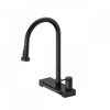 4 Function Pivoting Waterfall Pull-Down Kitchen Faucet with Power Wash, High Arc. Black-FCWRMBKD1 Laundry Combo