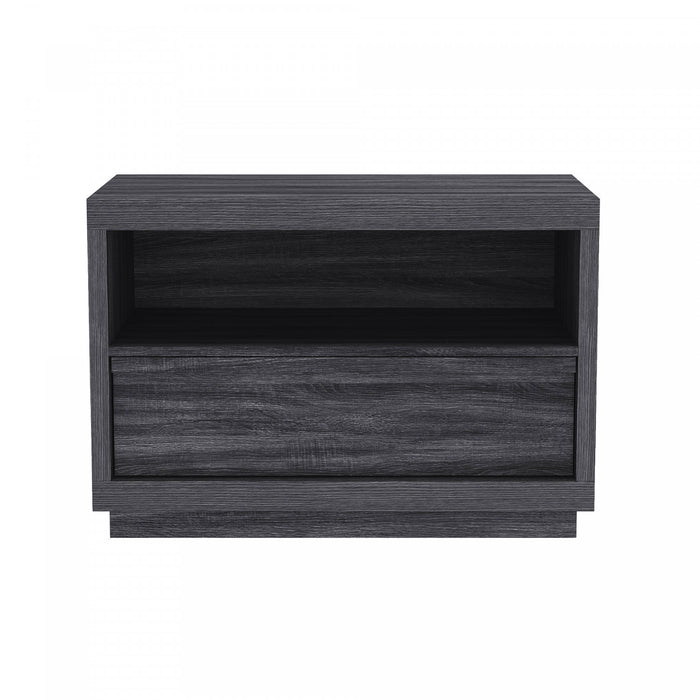 Navis Contemporary 32\" Nightstand in Charcoal Gray (1-Drawer)