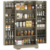 HOMCOM 50\" Kitchen Pantry Cabinet, Pantry Storage Cabinet, Distressed Grey