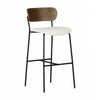 Hype Cream Brown Bar Stool – Set of 2