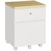 Vinsetto Modern 2-drawer File Cabinet Mobile Filing Cabinet A4 Size