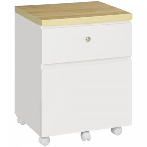 Vinsetto Modern 2-drawer File Cabinet Mobile Filing Cabinet A4 Size