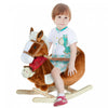 Qaba Kids Ride On Rocking Horse With Cradlesong Handle Grip Hand Puppet Traditional Toy Gift For Children 18-36 Months Rocking Toy For Toddler Brown