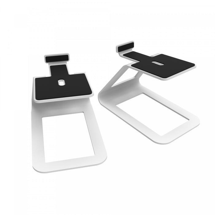 Kanto SE4 Elevated Desktop Speaker Stands for Midsize Speakers - Pair, White