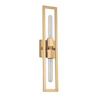 Dainolite Wisteria 2 Light Wall Sconce Aged Brass Lamp