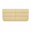 Ardea Contemporary 72\" Dresser in Natural Oak (6-Drawer)