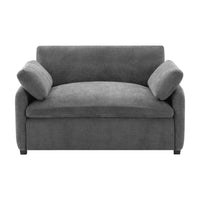 Olivia Oversized Accent Chair with Pillows,Grey 