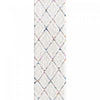 Lola Lattice Large Shag Area Rug - 2'7\" x 8'