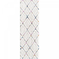Lola Lattice Large Shag Area Rug - 2'7