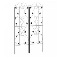 Outsunny Set Of 2 Garden Trellis, Metal Plant Trellis For Climbing