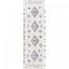 Lola Diamond Grey Shag Area Rug - 2'7