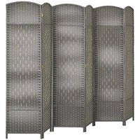 HOMCOM 6 Ft Folding Room Divider, Privacy Screen for Home Office Bedroom