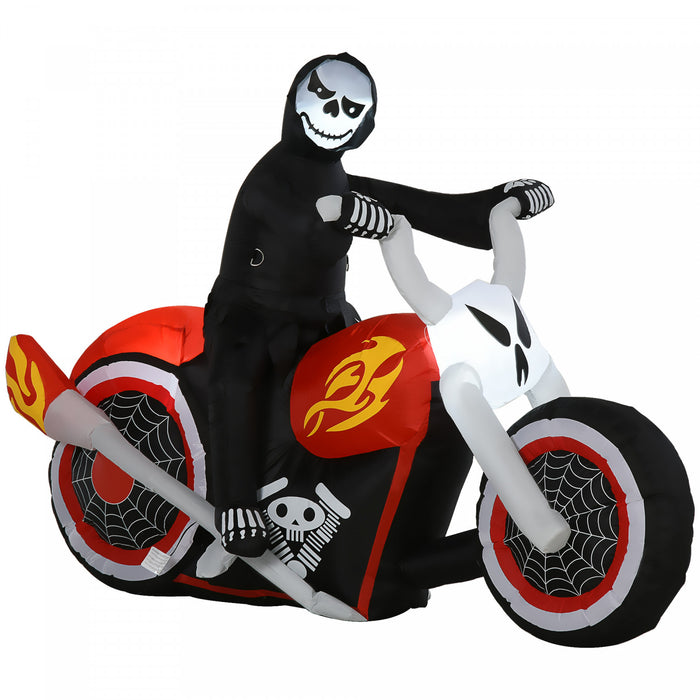 Homcom 4ft Grim Reaper Inflatable Halloween Decoration