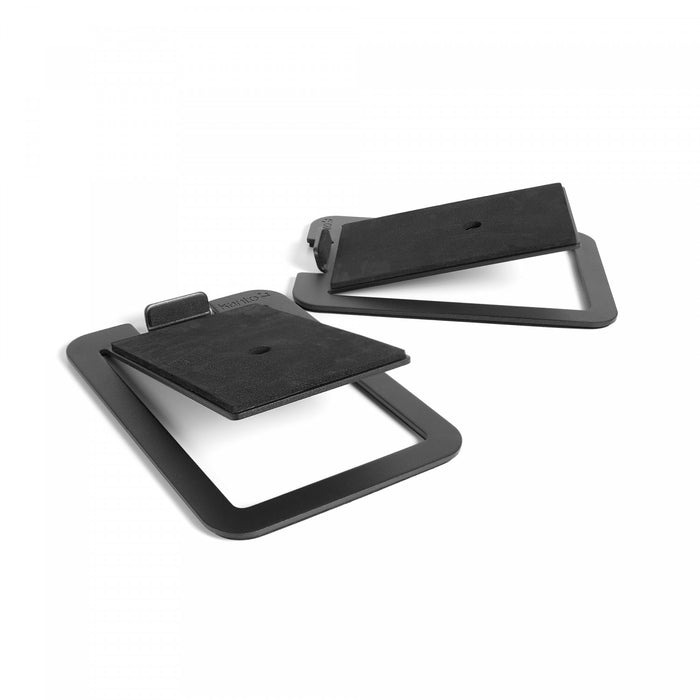 Kanto S4 Angled Desktop Speaker Stands for Midsize Speakers - Pair, Black