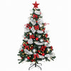HOMCOM 6ft Prelit Chri stmas Tree Spruce with 8 Modes, 800 Tips, 200 LEDs
