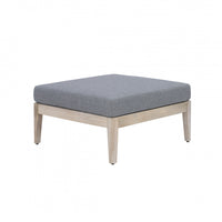 Summerlyn Fabric Indoor/Outdoor Patio Ottoman - Natural