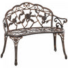Outsunny 40\" Outdoor Garden Bench For Backyard, Porch, Balcony, Bronze