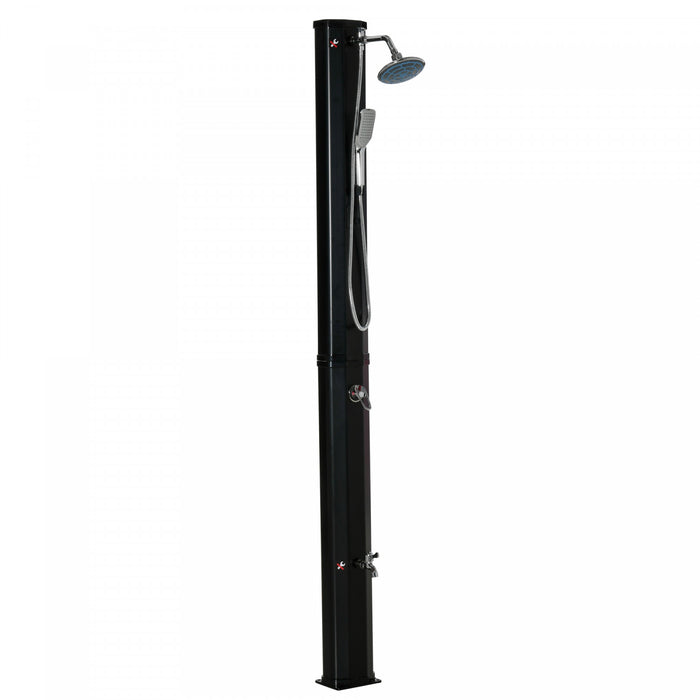 Outsunny 7ft Outdoor Solar Heated Shower For Backyard Pool