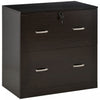 Vinsetto 2-drawer File Cabinet With Lock And Hanging Bar