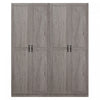 Cornelia Modern 30\" Storage Cabinet in Gray (7-Shelf) - Set of 2 Bookcase