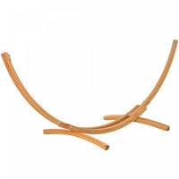 Outsunny 11' Wooden Hammock Stand Universal Garden Picnic Camp Accessories, Curved Arc Design Stand,