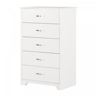 Fusion 5-drawer Chest - Pure White 