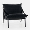 Ada Metal Frame Sling Accent Chair with Cushions - Black | Ada fauteuil d’appoint à sangle avec cadre en métal et coussins - Noir