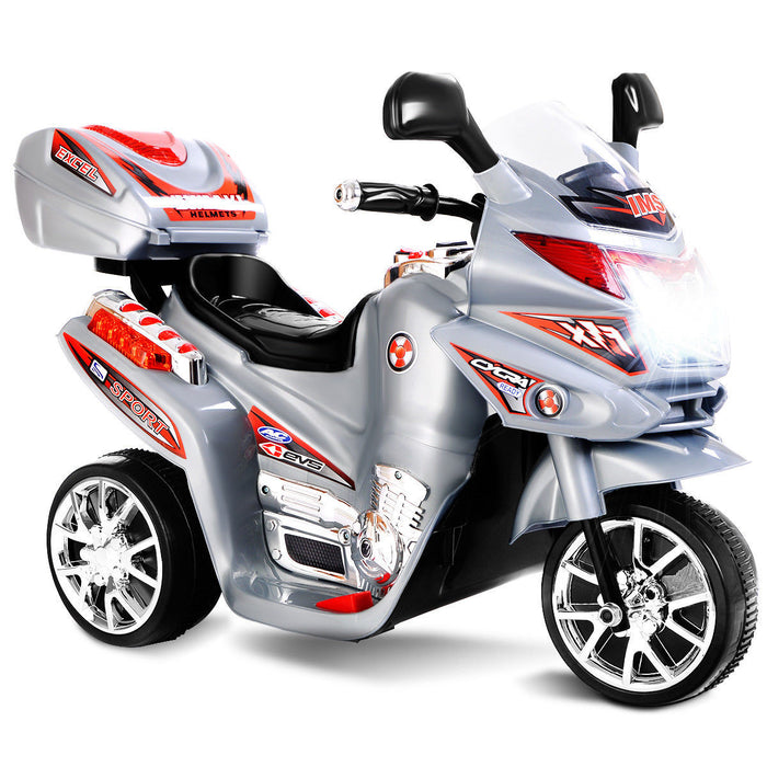 Costway Kids Ride On Motorcycle Powered Electric Toy Power Bicycle 3 Wheel 6v Battery