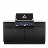 Broil King Baron 420i Shadow 4-Burner Built-In 40,000-BTU Propane Gas BBQ - 875814 Grill 