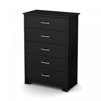 Fusion 5-drawer Chest - Pure Black 