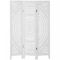 HOMCOM 3 Panel Room Divider, 5.6 Ft Tall Portable Folding Privacy Screen