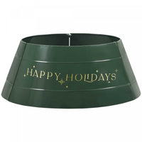 Homcom 26 Inch Christmas Tree Collar Ring, Stand Cover For Decor, Green