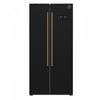 Forno Salerno 33-inch Side-by-Side Black Refrigerator, 15.6 cu.ft. - FFRBI1805-33BLK | Refrigerateur cote a cote Salerno en noire de 33 po, 15,6 pi³ - FFRBI1805-33BLK