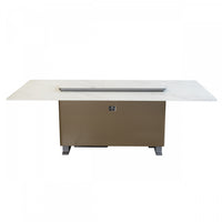 Forno Cinetico Smart Dining Table in White, 5.3 cu.ft fridge and freezer-FDTFR7044-86WHT Refrigerator