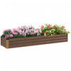 Outsunny 8x2x1ft Raised Garden Bed Large Galvanized Elevated Planter Box